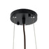 GloboStar® CORSICA 02216 Boho Κρεμαστό Φωτιστικό Οροφής Μονόφωτο 1 x E27 AC220-240V IP20 - Φ70 x Υ35cm - Μαύρο Μπεζ Ξύλινο Μπαμπού Πλέγμα Καμπάνα - 5 Χρόνια Εγγύηση - ledmania.gr