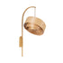 GloboStar® KALAMA 02223 Boho Φωτιστικό Τοίχου - Απλίκα Μονόφωτο 1 x E27 AC220-240V IP20 - Μ30 x Π40 x Υ70cm - Μπεζ Ξύλινο Μπαμπού Πλέγμα - 5 Χρόνια Εγγύηση - ledmania.gr