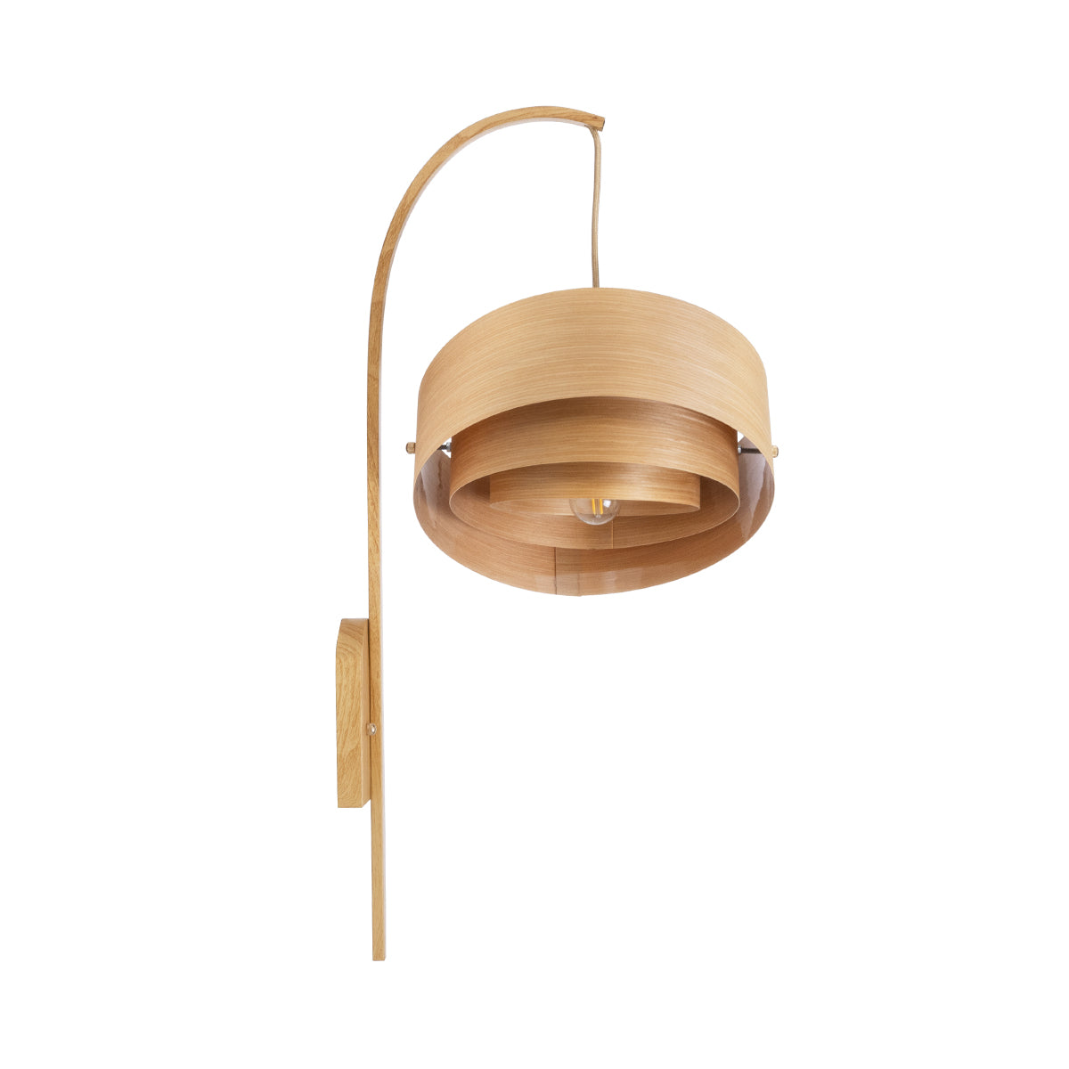 GloboStar® KALAMA 02223 Boho Φωτιστικό Τοίχου - Απλίκα Μονόφωτο 1 x E27 AC220-240V IP20 - Μ30 x Π40 x Υ70cm - Μπεζ Ξύλινο Μπαμπού Πλέγμα - 5 Χρόνια Εγγύηση - ledmania.gr