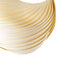 GloboStar® SALREL 02224 Boho Φωτιστικό Τοίχου - Απλίκα Μονόφωτο 1 x E27 AC 220-240V IP20 - Μ30 x Π22 x Υ38cm - Μπεζ Λεπτό Φύλλο Ξύλου Πλέγμα - 5 Χρόνια Εγγύηση - ledmania.gr