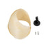 GloboStar® SALREL 02224 Boho Φωτιστικό Τοίχου - Απλίκα Μονόφωτο 1 x E27 AC 220-240V IP20 - Μ30 x Π22 x Υ38cm - Μπεζ Λεπτό Φύλλο Ξύλου Πλέγμα - 5 Χρόνια Εγγύηση - ledmania.gr