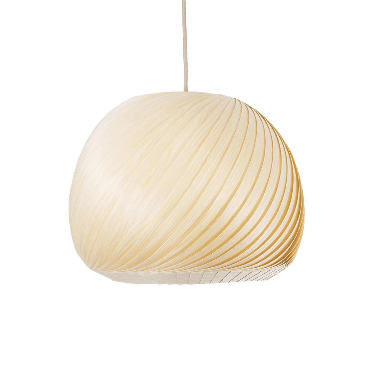 GloboStar® KAILANI 02242 Boho Κρεμαστό Φωτιστικό Οροφής Μονόφωτο 1 x E27 AC220-240V IP20 - Φ40 x Υ30cm - Μπεζ Λεπτό Φύλλο Ξύλου Πλέγμα Καμπάνα - 5 Χρόνια Εγγύηση - ledmania.gr