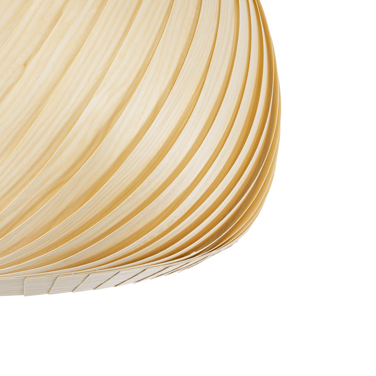 GloboStar® KAILANI 02242 Boho Κρεμαστό Φωτιστικό Οροφής Μονόφωτο 1 x E27 AC220-240V IP20 - Φ40 x Υ30cm - Μπεζ Λεπτό Φύλλο Ξύλου Πλέγμα Καμπάνα - 5 Χρόνια Εγγύηση - ledmania.gr