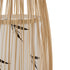 GloboStar® PORTONOVO S-02276 Boho Επιδαπέδιο Φωτιστικό Μονόφωτο 1 x E27 AC220-240V IP20 - Φ35 x Υ165cm - Μπεζ Ξύλινο Πλέγμα - 5 Χρόνια Εγγύηση - ledmania.gr