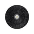 GloboStar® COLOMBO 02280 Boho Φωτιστικό Τοίχου - Απλίκα Μονόφωτο 1 x E27 AC 220-240V IP20 - Φ40 x Υ4.5cm - Μαύρη Φυσική Ράφια Άχυρο Πλέγμα - 5 Χρόνια Εγγύηση - ledmania.gr
