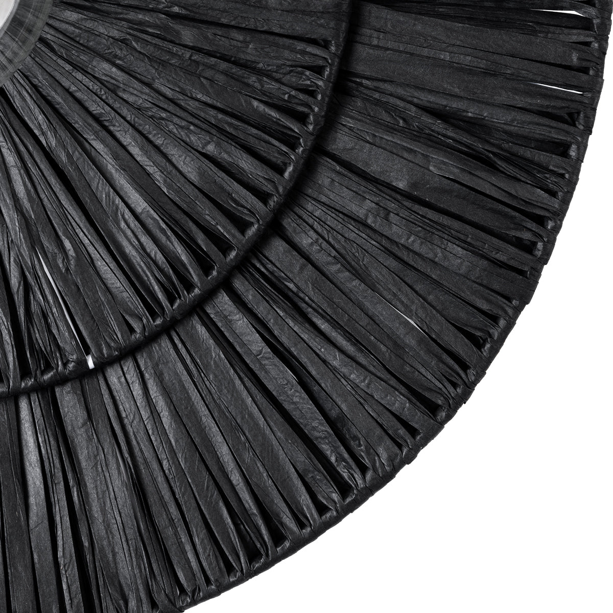 GloboStar® COLOMBO 02280 Boho Φωτιστικό Τοίχου - Απλίκα Μονόφωτο 1 x E27 AC 220-240V IP20 - Φ40 x Υ4.5cm - Μαύρη Φυσική Ράφια Άχυρο Πλέγμα - 5 Χρόνια Εγγύηση - ledmania.gr