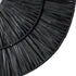 GloboStar® COLOMBO 02280 Boho Φωτιστικό Τοίχου - Απλίκα Μονόφωτο 1 x E27 AC 220-240V IP20 - Φ40 x Υ4.5cm - Μαύρη Φυσική Ράφια Άχυρο Πλέγμα - 5 Χρόνια Εγγύηση - ledmania.gr