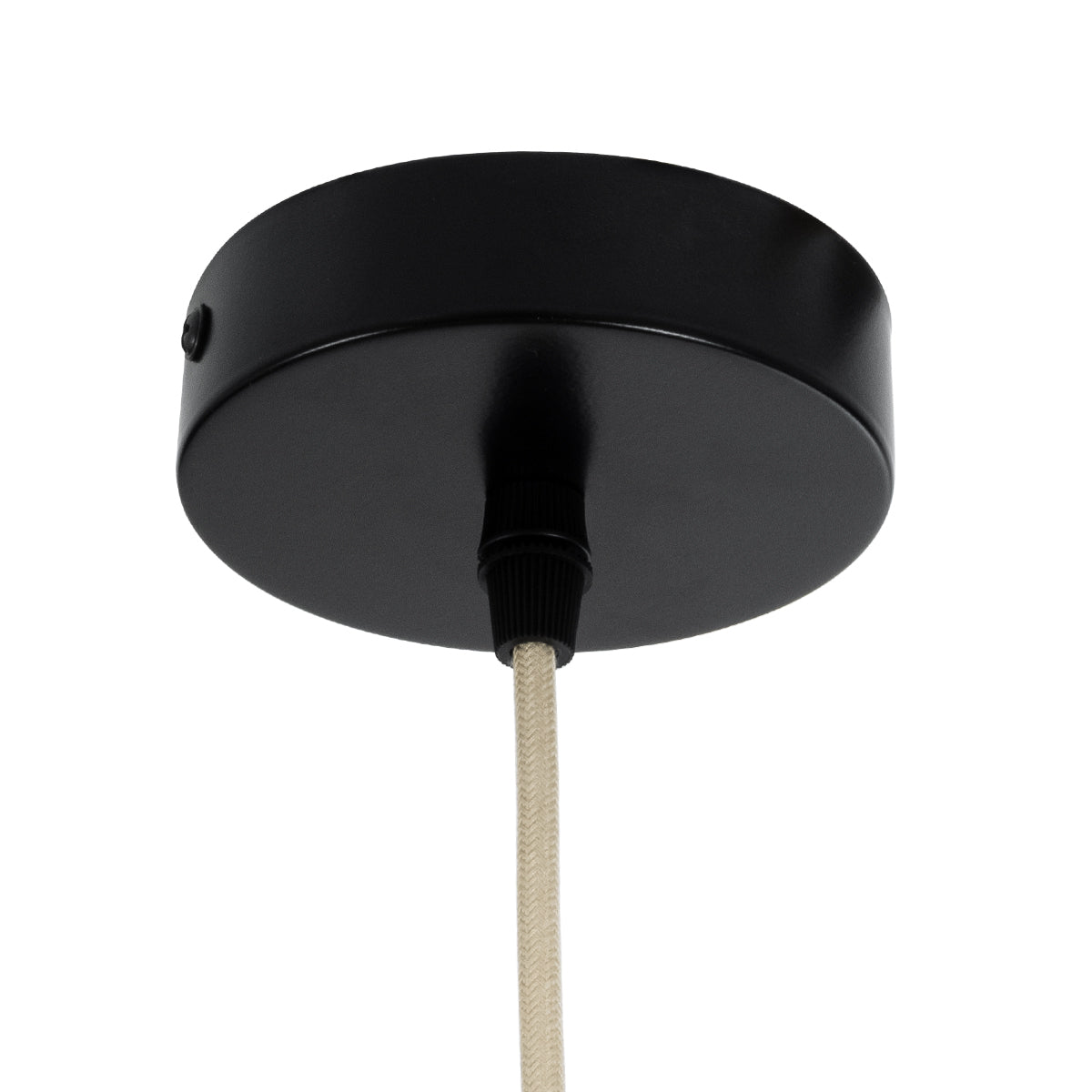 GloboStar® BIMINI 02287 Boho Κρεμαστό Φωτιστικό Οροφής Μονόφωτο 1 x E27 AC220-240V IP20 - Φ45 x Υ20cm - Καφέ Ξύλινο Πλέγμα Καμπάνα - 5 Χρόνια Εγγύηση - ledmania.gr