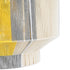 GloboStar® HABANA 02290 Boho Κρεμαστό Φωτιστικό Οροφής Μονόφωτο 1 x E27 AC220-240V IP20 - Φ50 x Υ35cm - Γρι με Κίτρινο και Μπεζ - Καφέ με Μωβ Λεπτομέρεια Λεπτό Νήμα Πλέγμα Βαμβακερό Καπέλο - 5 Χρόνια Εγγύηση - ledmania.gr
