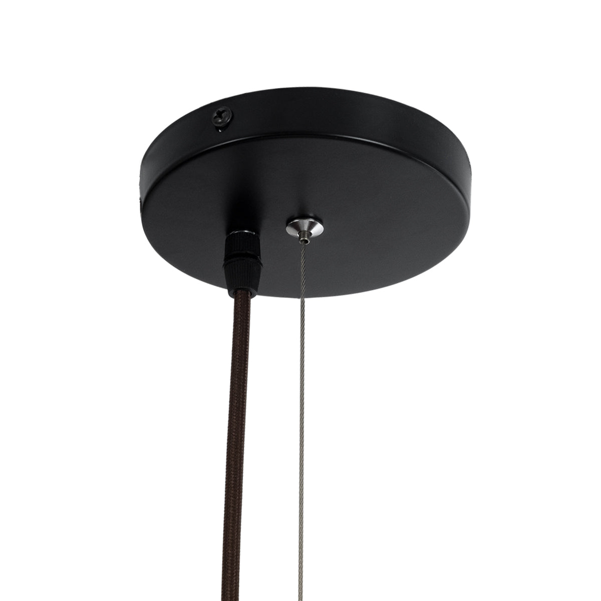 GloboStar® GUADELOUPE 02294 Boho Κρεμαστό Φωτιστικό Οροφής Μονόφωτο 1 x E27 AC220-240V IP20 - Φ70 x Υ45cm - Καφέ Φυσική Ράφια Νήμα Πλέγμα Καμπάνα - 5 Χρόνια Εγγύηση - ledmania.gr