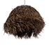 GloboStar® GUADELOUPE 02294 Boho Κρεμαστό Φωτιστικό Οροφής Μονόφωτο 1 x E27 AC220-240V IP20 - Φ70 x Υ45cm - Καφέ Φυσική Ράφια Νήμα Πλέγμα Καμπάνα - 5 Χρόνια Εγγύηση - ledmania.gr