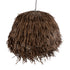 GloboStar® GUADELOUPE 02294 Boho Κρεμαστό Φωτιστικό Οροφής Μονόφωτο 1 x E27 AC220-240V IP20 - Φ70 x Υ45cm - Καφέ Φυσική Ράφια Νήμα Πλέγμα Καμπάνα - 5 Χρόνια Εγγύηση - ledmania.gr
