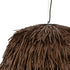 GloboStar® GUADELOUPE 02294 Boho Κρεμαστό Φωτιστικό Οροφής Μονόφωτο 1 x E27 AC220-240V IP20 - Φ70 x Υ45cm - Καφέ Φυσική Ράφια Νήμα Πλέγμα Καμπάνα - 5 Χρόνια Εγγύηση - ledmania.gr