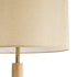 GloboStar® BERKBAY 02318 Boho Επιδαπέδιο Φωτιστικό Μονόφωτο 1 x E27 AC220-240V IP20 - Φ50 x Υ150cm - Μπεζ Ξύλινο με Μπεζ Υφασμάτινο Καπέλο - 5 Χρόνια Εγγύηση - ledmania.gr