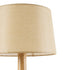 GloboStar® BERKBAY 02319 Boho Επιτραπέζιο Φωτιστικό Μονόφωτο 1 x E27 AC220-240V IP20 - Φ32 x Υ55cm - Μπεζ Ξύλινο με Μπεζ Υφασμάτινο Καπέλο - 5 Χρόνια Εγγύηση - ledmania.gr