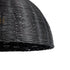 GloboStar® MONTANA 02383 Boho Κρεμαστό Φωτιστικό Οροφής Μονόφωτο 1 x E27 AC220-240V IP20 - Φ50 x Υ25cm - Μαύρο Μπαμπού Πλέγμα Καμπάνα - 5 Χρόνια Εγγύηση - ledmania.gr