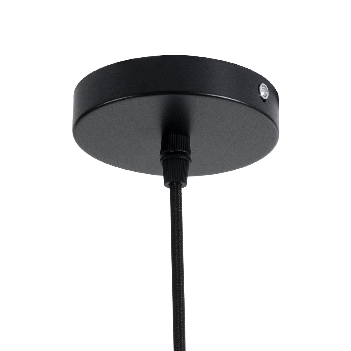 GloboStar® MONTANA 02383 Boho Κρεμαστό Φωτιστικό Οροφής Μονόφωτο 1 x E27 AC220-240V IP20 - Φ50 x Υ25cm - Μαύρο Μπαμπού Πλέγμα Καμπάνα - 5 Χρόνια Εγγύηση - ledmania.gr
