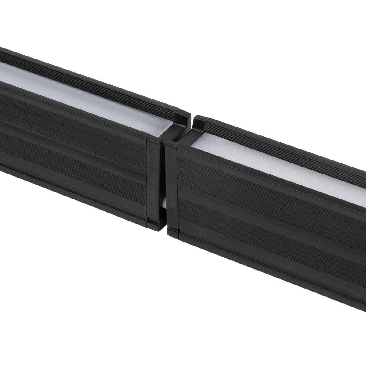 GloboStar® OFFICE 61025-P Γραμμικό Κρεμαστό Φωτιστικό Linear LED 18W 2170lm 120° AC 220-240V Μ120 x Π2 x Υ4cm Θερμό Λευκό 2700K - Μαύρο - 3 Years Warranty - ledmania.gr