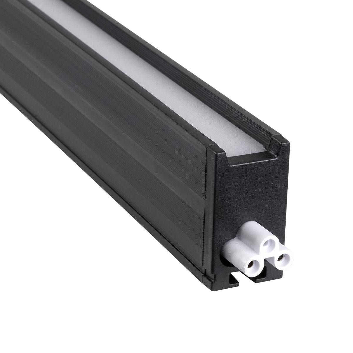 GloboStar® OFFICE 61025-P Γραμμικό Κρεμαστό Φωτιστικό Linear LED 18W 2170lm 120° AC 220-240V Μ120 x Π2 x Υ4cm Θερμό Λευκό 2700K - Μαύρο - 3 Years Warranty - ledmania.gr