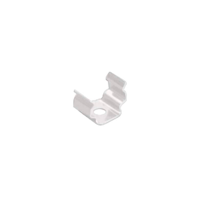 WHITE METAL MOUNTING CLIP FOR PROFILE P151W - ledmania.gr