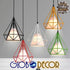 GloboStar® KAIRI 01621 Μοντέρνο Industrial Κρεμαστό Φωτιστικό Οροφής Μονόφωτο Πορτοκαλί με Άσπρο Ύφασμα Μεταλλικό Πλέγμα Φ38 x Υ39cm - ledmania.gr