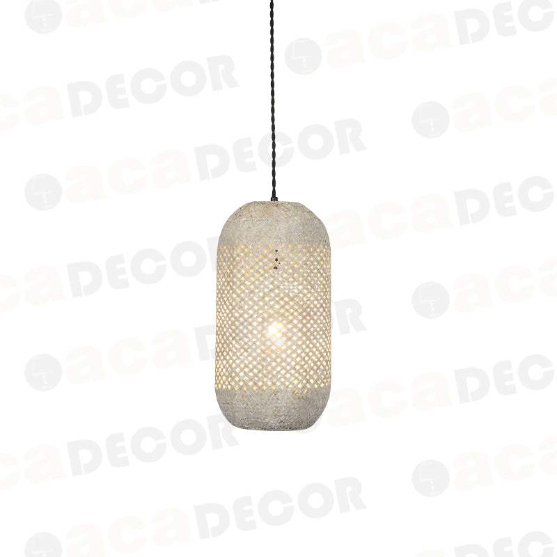 ^ΚΡΕΜΑΣΤΟ Φ/Σ 1ΧΕ27 RATTAN+ΞΥΛΟ D20XH120CM COCONUT - ledmania.gr