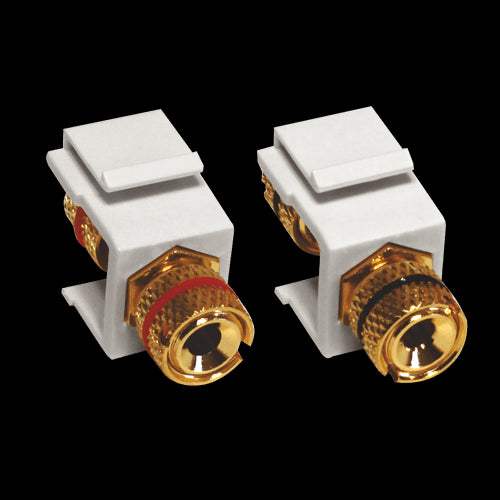 ^ MODYS ΑΝΤΑΠΤΟΡΑΣ 2xΗΧΕΙΩΝ LS 4MM ΛΕΥΚΟΣ - ledmania.gr