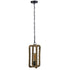 GloboStar® ELDORA 10001014 Vintage Industrial Κρεμαστό Φωτιστικό Οροφής Μονόφωτο Μαύρο Μεταλλικό με Μπεζ Σχοινί Φ13 x Y30cm - ledmania.gr