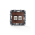 PRIME ΠΡΙΖΑ ΤΗΛΕΦΩΝΟΥ 1xRJ11 CAT3 IP20 & ΠΡΙΖΑ ΔΙΚΤΥΟΥ 1xRJ45 CAT6 UTP IP20 ΞΥΛΟ - ledmania.gr