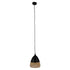 GloboStar® CONNOR 10001231 Vintage Κρεμαστό Φωτιστικό Οροφής Μονόφωτο Μαύρο Μεταλλικό με Γυαλί Καμπάνα Φ20 x Y21cm - ledmania.gr