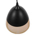 GloboStar® CONNOR 10001231 Vintage Κρεμαστό Φωτιστικό Οροφής Μονόφωτο Μαύρο Μεταλλικό με Γυαλί Καμπάνα Φ20 x Y21cm - ledmania.gr