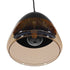 GloboStar® CONNOR 10001231 Vintage Κρεμαστό Φωτιστικό Οροφής Μονόφωτο Μαύρο Μεταλλικό με Γυαλί Καμπάνα Φ20 x Y21cm - ledmania.gr
