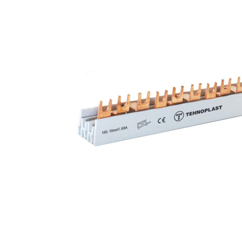 1000mm BUSBAR 63A 3 PHASE FORK SERIE  L STYLE - ledmania.gr