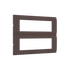 ^ MODYS ΠΛΑΙΣΙΟ 2x7 ΣΤ. ΣΚΟΥΡΟ ΚΑΦΕ - ledmania.gr