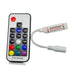 12A-Ασύρματος Led  RGB RF Controller 17 Key 5-24V-144W-288w για Ταινιες και Λαμπες Led - ledmania.gr