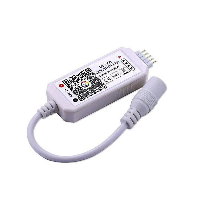 16A-Mini RGBW Bluetooth 4.0 LED Controller για Ταινιες led-DC 12-24V Phone App Control - ledmania.gr