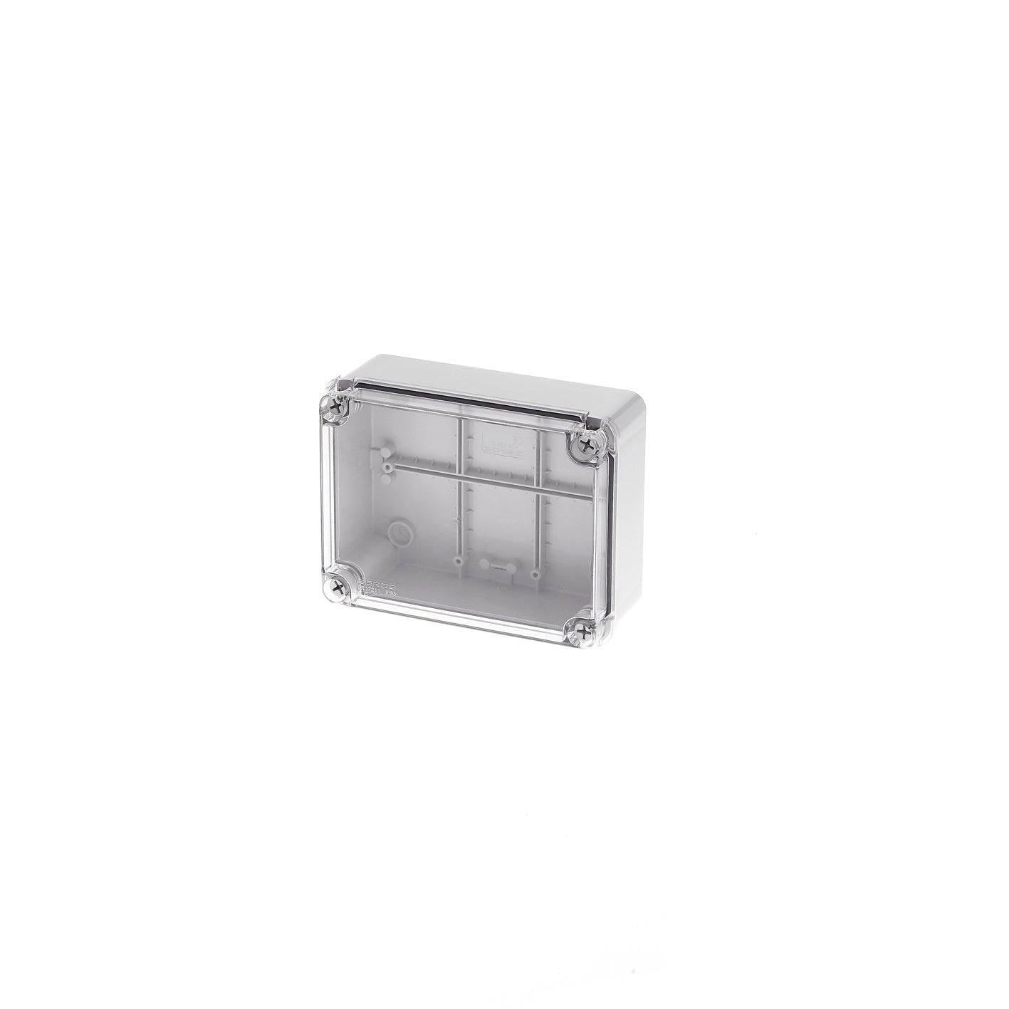 190X140X75 SURF BOX TRANSARENT LID IP65 - ledmania.gr