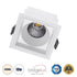 GloboStar® PLUTO-M 60272 Χωνευτό LED Spot Downlight TrimLess Μ8.4xΠ8.4cm 10W 1300lm 38° AC 220-240V IP20 Μ8.4 x Π8.4 x Υ5.9cm - Τετράγωνο - Λευκό & Anti-Glare HoneyComb - Φυσικό Λευκό 4500K - Bridgelux COB - 5 Years Warranty - ledmania.gr