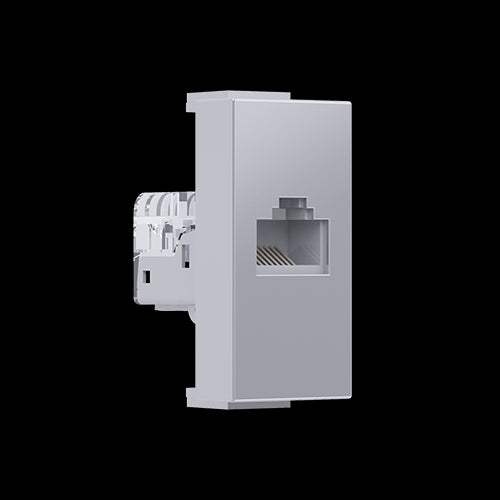 ^ MODYS ΠΡΙΖΑ ΔΙΚΤΥΟΥ ΑΣΗΜΙ  1 ΣΤ. RJ45 CAT.5E ΧΩΡΙΣ ΘΩΡΑΚΙΣΗ IP20 - ledmania.gr
