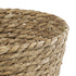 GloboStar® Artificial Garden SIFNOS 20268 Διακοσμητικό Πλεκτό Καλάθι - Κασπώ Γλάστρα - Flower Pot Μπεζ Φ25cm x Υ15cm - ledmania.gr