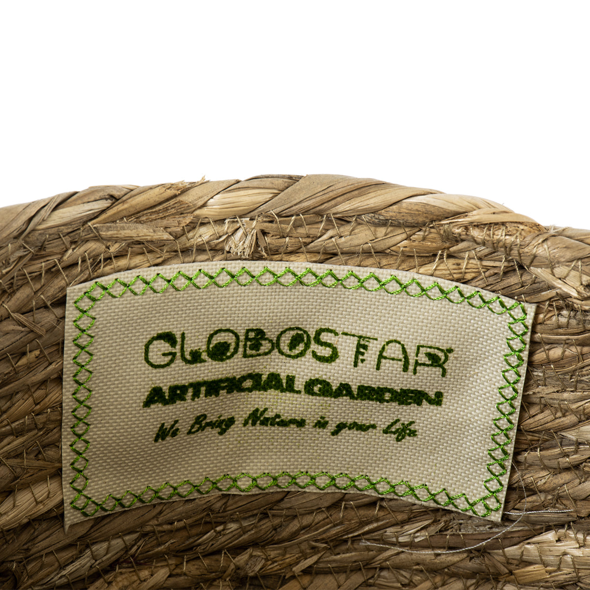 GloboStar® Artificial Garden PAROS 20276 Διακοσμητικό Πλεκτό Καλάθι - Κασπώ Γλάστρα - Flower Pot Μπεζ Φ24cm x Υ19cm - ledmania.gr