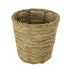 GloboStar® Artificial Garden THASSOS 20294 Διακοσμητικό Πλεκτό Καλάθι - Κασπώ Γλάστρα - Flower Pot Μπεζ με Καφέ Φ26cm x Υ24cm - ledmania.gr