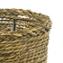 GloboStar® Artificial Garden THASSOS 20294 Διακοσμητικό Πλεκτό Καλάθι - Κασπώ Γλάστρα - Flower Pot Μπεζ με Καφέ Φ26cm x Υ24cm - ledmania.gr
