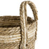 GloboStar® Artificial Garden NAXOS 20332 Διακοσμητικό Πλεκτό Καλάθι - Κασπώ Γλάστρα - Flower Pot Μπεζ με Καφέ Φ25cm x Υ20cm - ledmania.gr