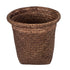 GloboStar® Artificial Garden SKIATHOS 20345 Διακοσμητικό Ψάθινο Καλάθι - Κασπώ Γλάστρα - Flower Pot Καφέ Φ24cm x Υ24cm - ledmania.gr