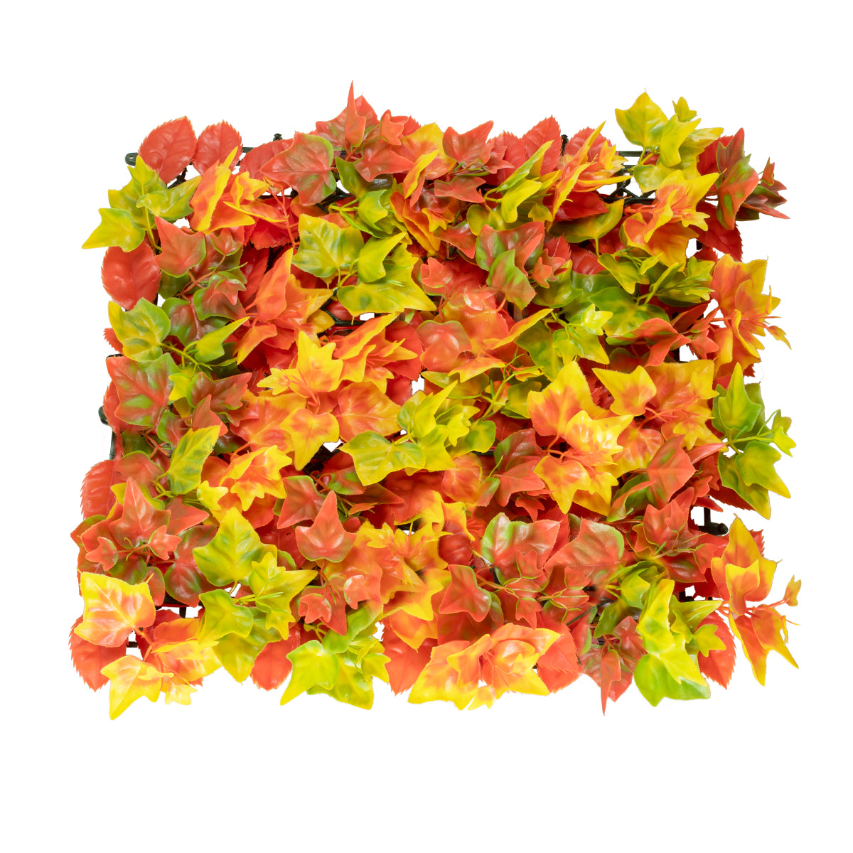 GloboStar® Artificial Garden AUTUMN MAPLE 20349 Τεχνητό Διακοσμητικό Πάνελ Φυλλωσιάς - Κάθετος Κήπος σύνθεση Φθινοπωρινός Σφένδαμος Μ50 x Π50 x Υ10cm - ledmania.gr