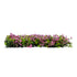 GloboStar® Artificial Garden CYPHEA HYSSOPIFOLIA 20350 Τεχνητό Διακοσμητικό Πάνελ Λουλουδιών - Κάθετος Κήπος σύνθεση Άνθος Κουφέας Μ50 x Π50 x Υ11cm - ledmania.gr