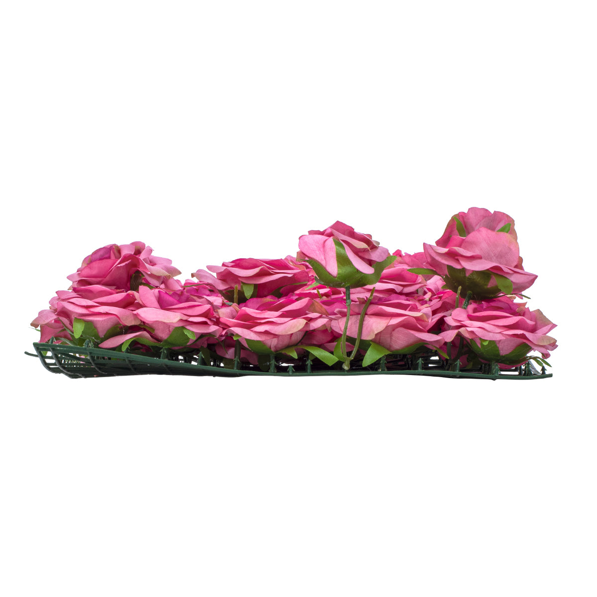 GloboStar® Artificial Garden ROSES STORY 20357 Τεχνητό Διακοσμητικό Πάνελ Λουλουδιών - Κάθετος Κήπος σύνθεση Βυσσινί Τριαντάφυλλα Μ40 x Π60 x Υ15cm - ledmania.gr