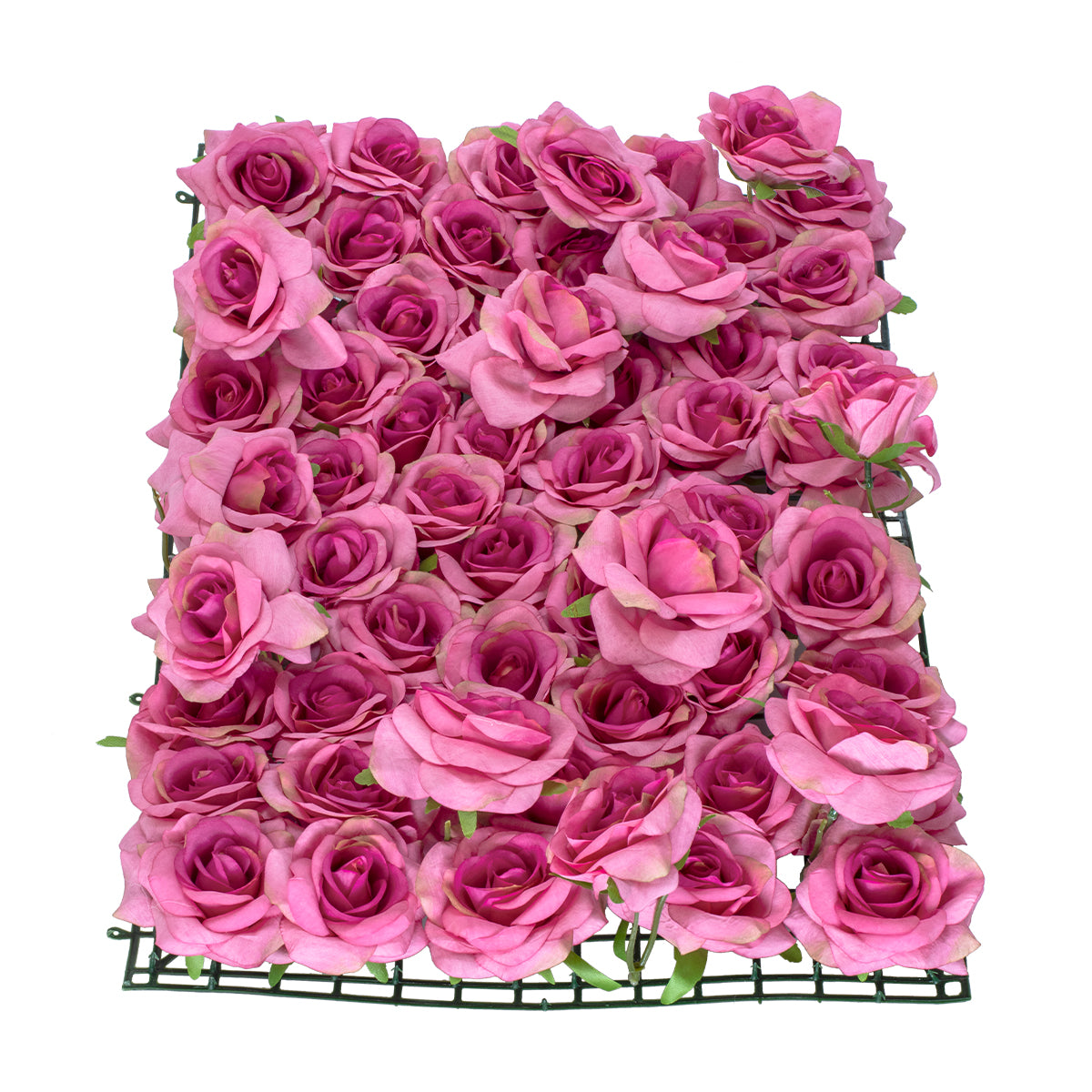 GloboStar® Artificial Garden ROSES STORY 20357 Τεχνητό Διακοσμητικό Πάνελ Λουλουδιών - Κάθετος Κήπος σύνθεση Βυσσινί Τριαντάφυλλα Μ40 x Π60 x Υ15cm - ledmania.gr