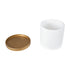 GloboStar® Artificial Garden KASOS 20444 Πήλινο Κεραμικό Κασπώ Γλάστρα - Flower Pot Λευκό με Χρυσό Φ15cm x Υ15cm - ledmania.gr